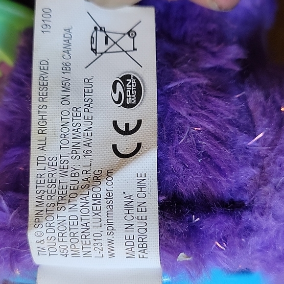 Vtg Hatchimals Bird Penguin Talking Penguin Pink Purple Glittering Garden - Picture 8 of 9